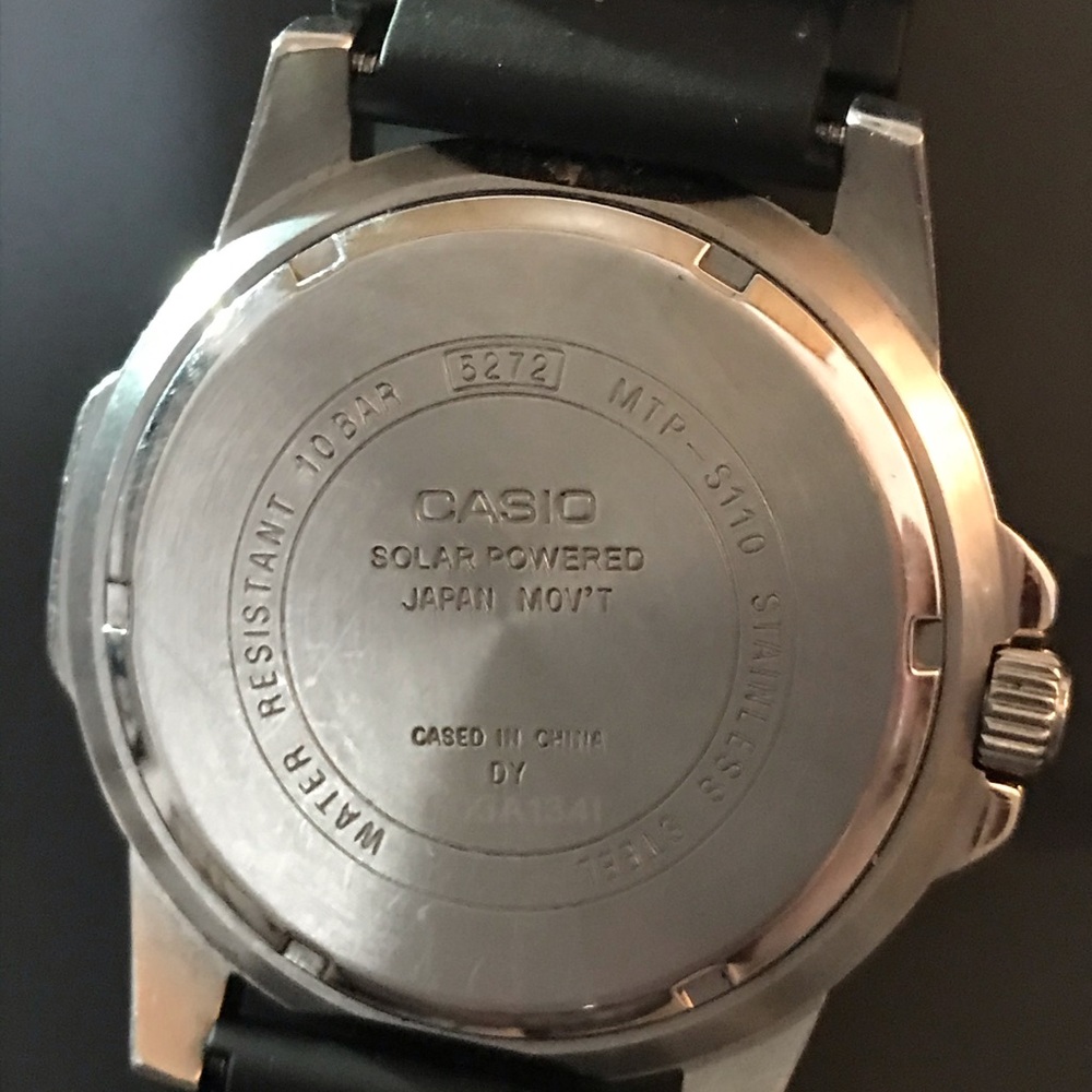Casio Solar Powered 5272 MTP-S110 watch